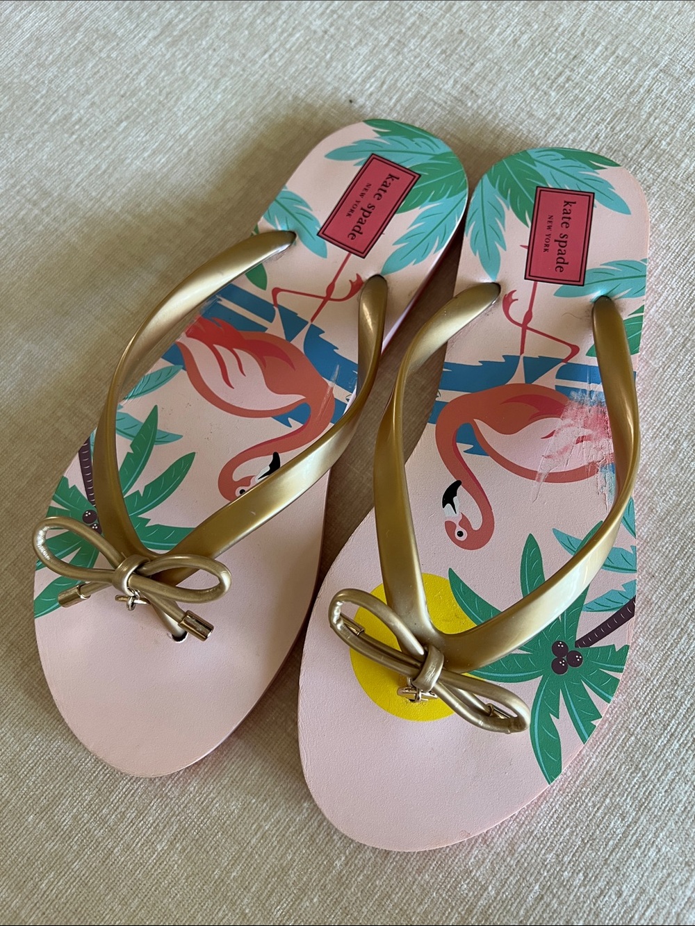 Kate Spade Flip Flops NWOT Size 9-10 Large